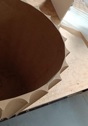 Frézovaný panel na obývaciu stenu